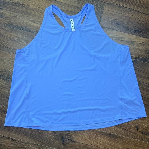 Athleta Women's Ultimate Train Tank Top Blue Racerback Athletic Performance  2XL - Picture 1 of 10